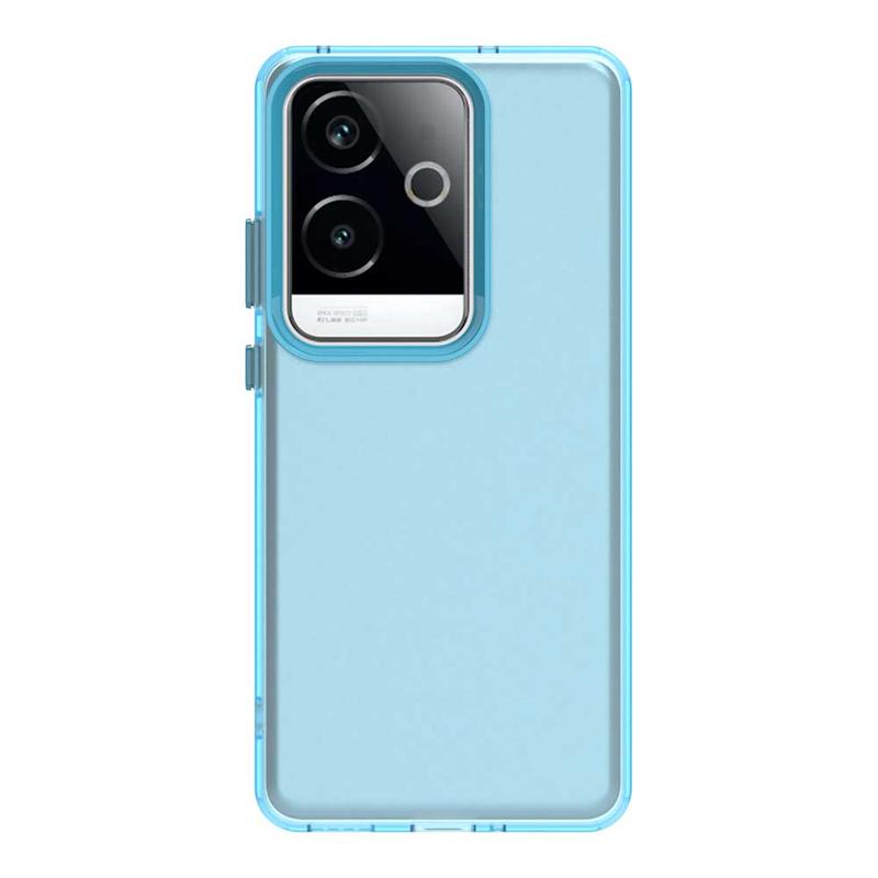 Anti-Drop Candy Color Phone Case For Realme GT 6 China Matte Transparent Case Realme GT 6 China Cover For Realme GT 6 China Case