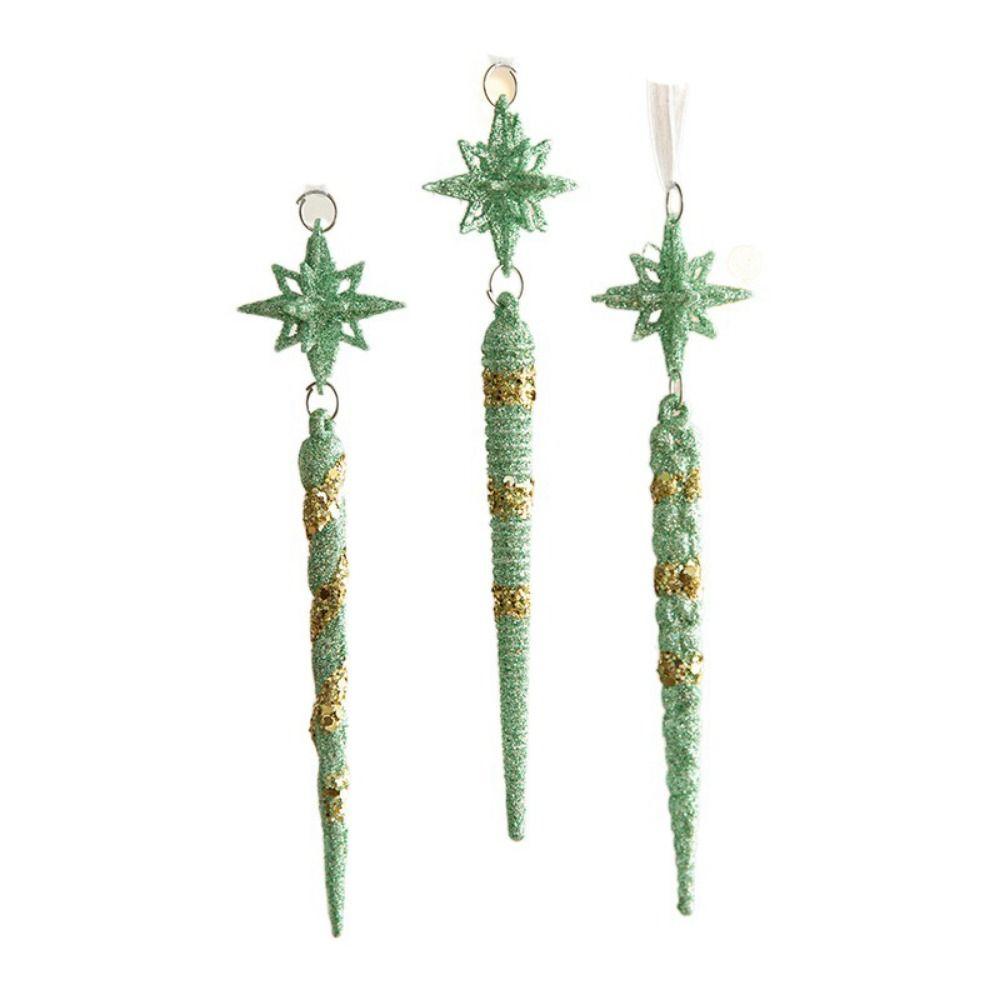 3D Green Butterfly Christmas Pendant Starfish Bell Merry Christmas Ornament  Christmas Day