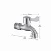 Stainless Steel Washing Machine Adapter Connector Bathroom Faucet Wall-mounted SUS304 Laundry Tab