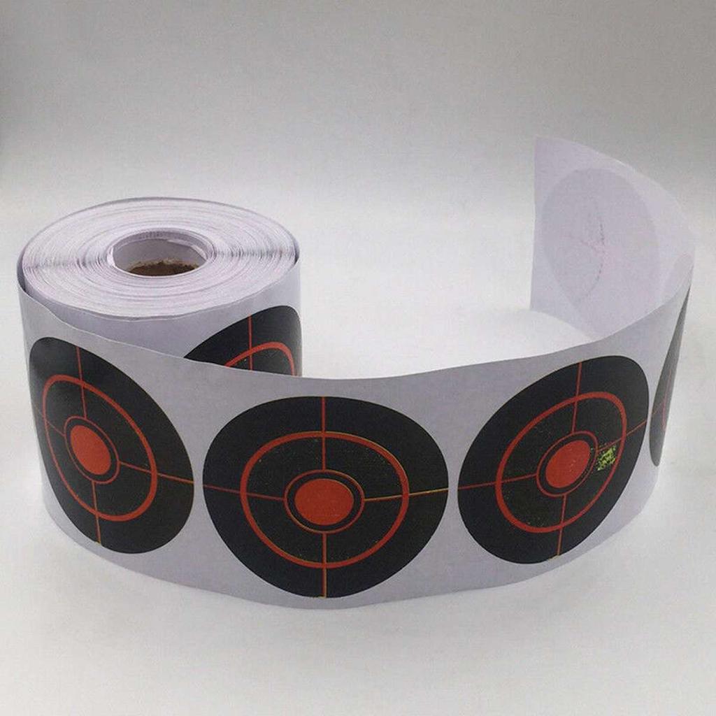 250pcs/roll Shooting Reaction Target Sticker Sticky Target Splash Archery Bow Shooting Practice