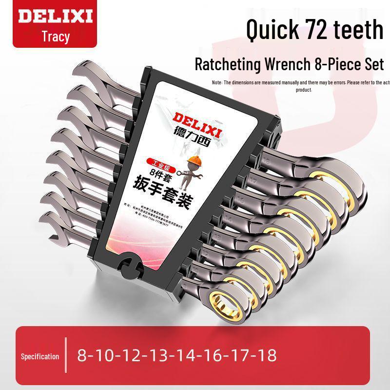 Obousměrná ráčna Sadu oboustranných klíčů - Rychlé šetření práce, Otevřený a Očkový konec, Nářadí pro autoopravy.