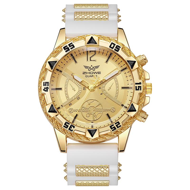 Men'S Watch Business Casual Sports Fashion Large Dial Silicone Quartz Men'S Watch