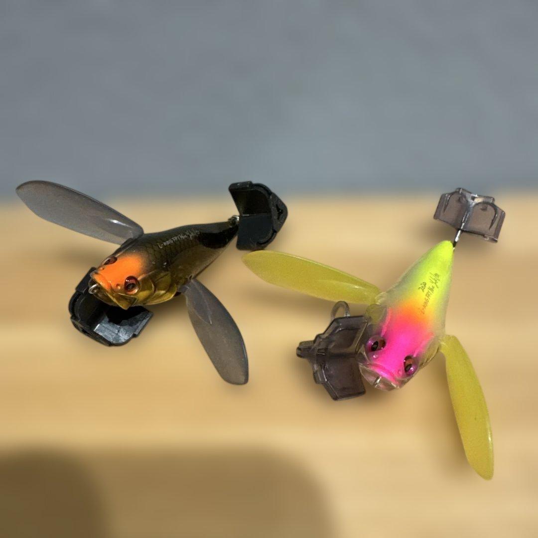 Used Megabass Eye Wing Fly 3/8oz. Set of 2