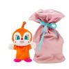 Yoshitoku Plush Doll Kids Will Gift Wrapped Pink and Red "Dokin-chan" Hand-Dancing (34cm Long) Love, (with Ribbon),