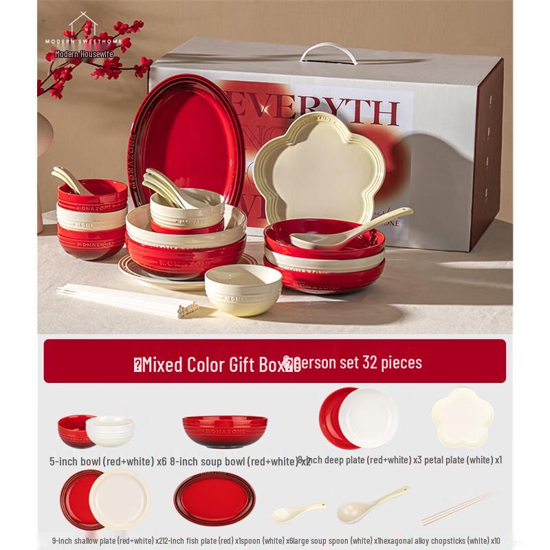 

Modern Housewife 32-Piece Dinnerware Set