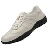 Simple Comfort Men's Outdoor Ventilation Non-slip Genuine Leather Sports Shoes Men Soft Flat Bottomed Little White Shoes