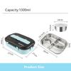 Leak-Proof Bento Box Dinnerware Set, 1300ml Food Container for Adult and Student, Stainless Steel 304, With Soup Bowl