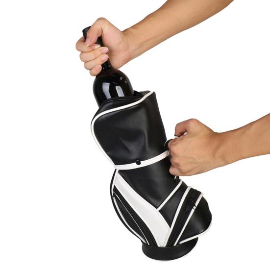 Taška na víno Single Bottle Carrier Tote Golf Chladnička na víno izolovaná cestovní taška na chlazení vína pro golfisty a milovníky vína