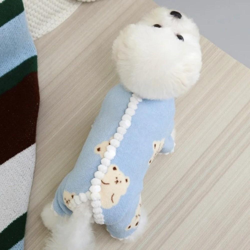 Winter Warm Dog Jumpsuits Soft Fleece Cat Pajamas New Puppy Jumpsuits
