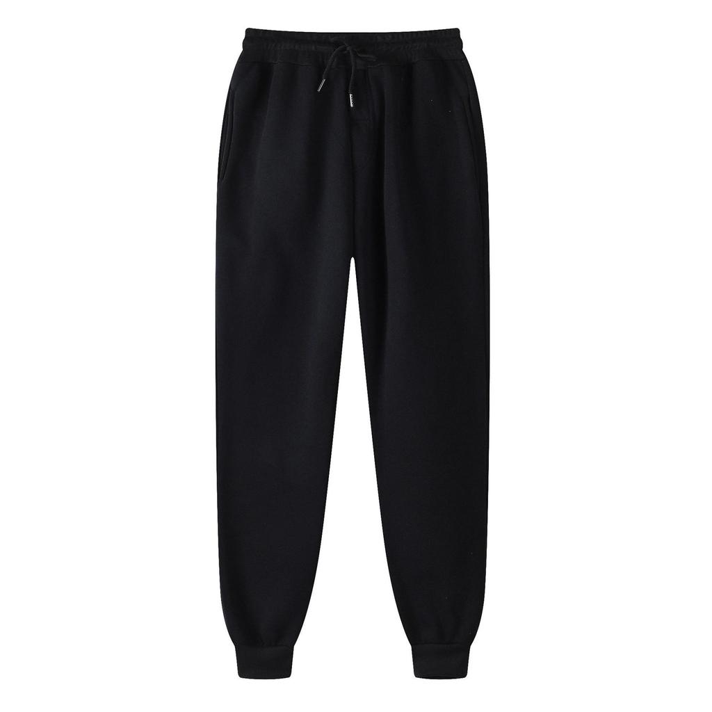 16-Color Men’s & Women’s Slim-Fit Fleece Sweatpants: Elastic Waistband, Plain Jogger Pencil Pants