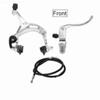 Easy Installation Bicycle Caliper Brake Set Silver C Brake Caliper Bike Brake Kit  Bike Repair