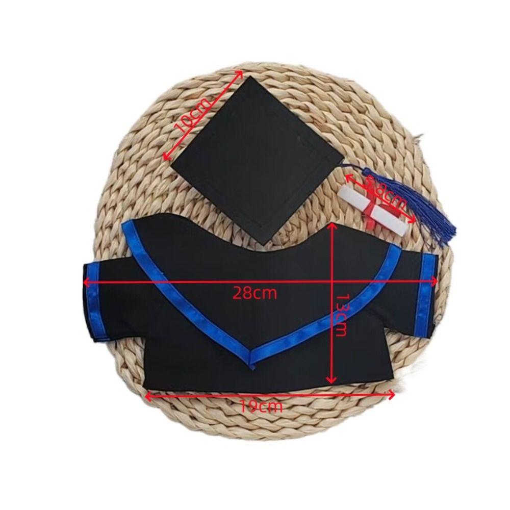 Plush Bear Graduation Bear Clothes Dress Up Plush Dolls Outfits Doll Graduation Clothes Girls Gift