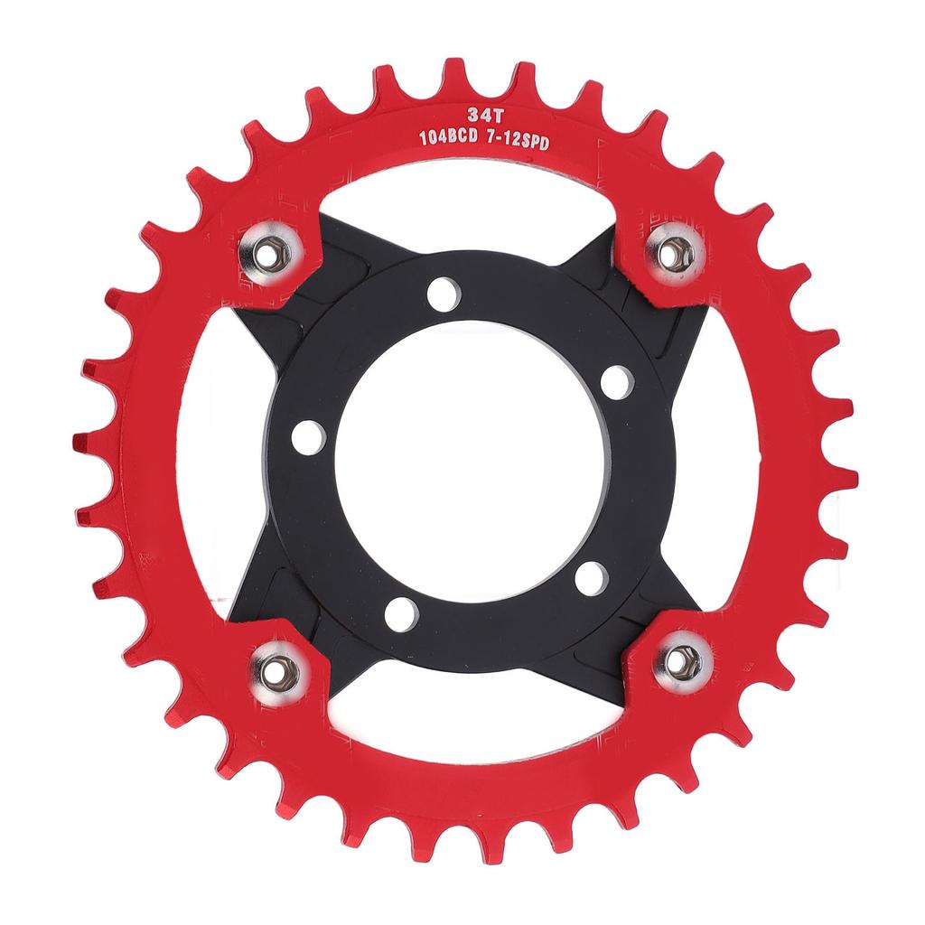 104BCD Kettenblattadapter 34Z Positiv Negativ Zahnplatte mit Umbaubasis-Set für Bafang Mittelmotor