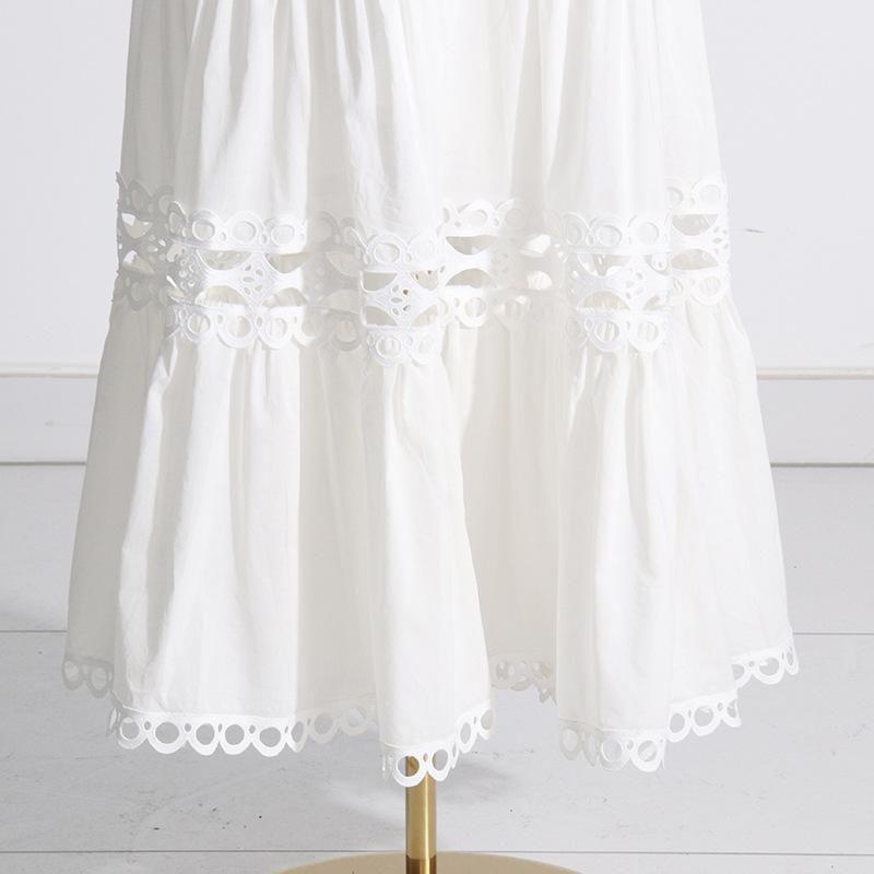 Damen Vintage Hofstil Spitze Prinzessin Ärmel Solide Langarm Top Langer Rock Anzug