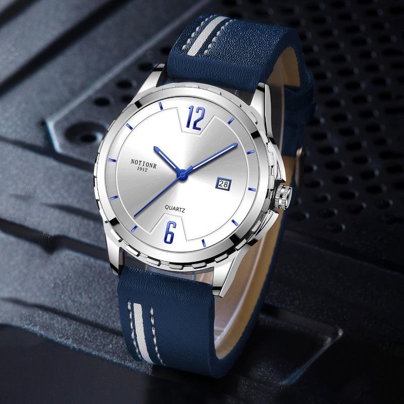 

Модные мужские кварцевые спортивные часы с круглым циферблатом, повседневные, с календарем, наручные часы для мужчин, идеальный выбор для подарков