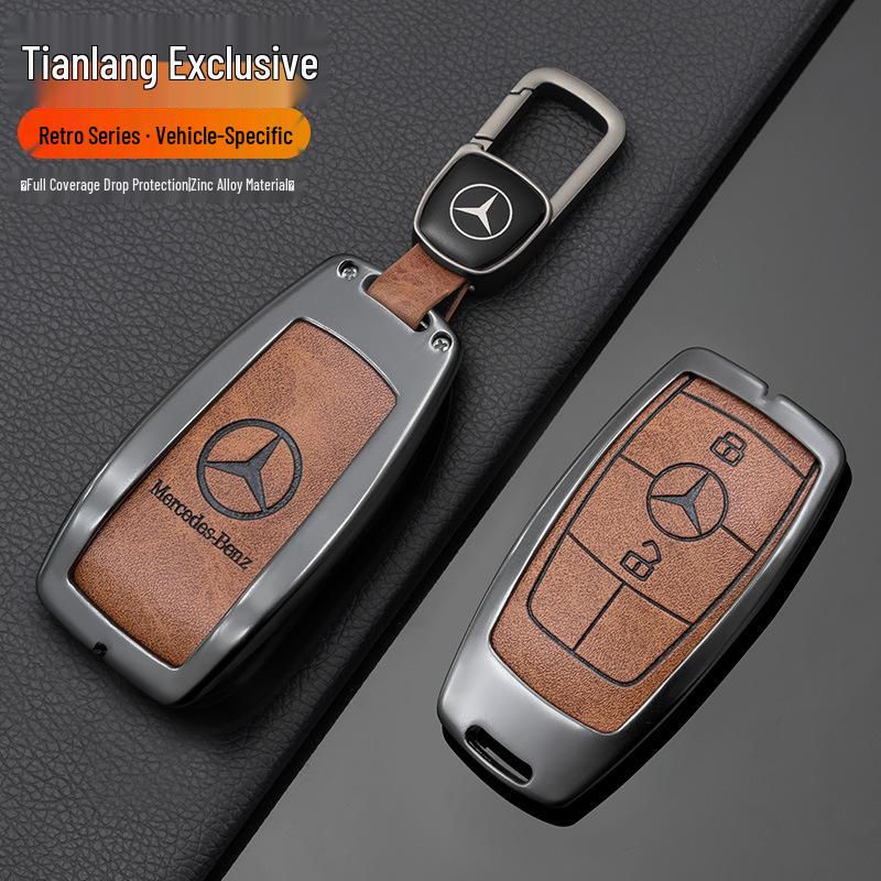 Tianlang 433M Zinc Alloy Anti-theft Device Key Cover with Full Coverage and Hanging Buckle