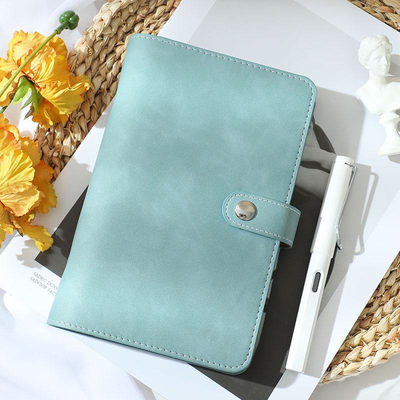 A6 PU Leather 6-Hole Planner with Cash Envelope and Notebook Inserts