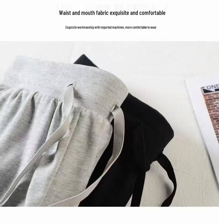 Women's Pure Cotton Harem Joggers - Petite Casual Autumn/Spring Sweatpants with Cuffed Ankles