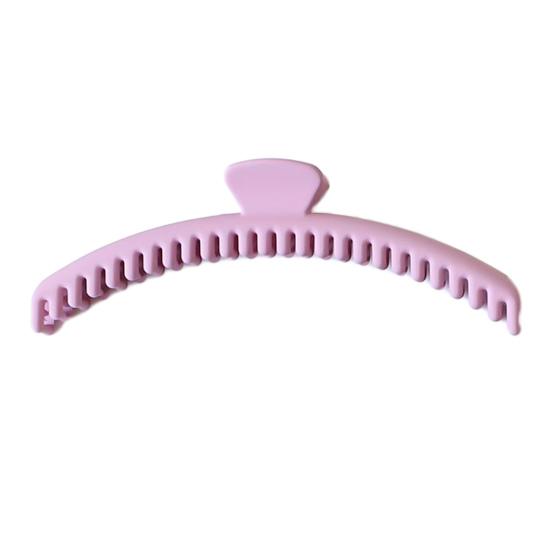 Arc Shape Hair Claw Non-slip Crossing Teeth Solid Color Decorative Tight Frosted Large Shark Hair Clamp Styling Tool