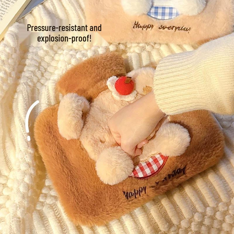 Water-Fill Hot Water Bottle with Hand Pocket