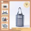 Large Capacity Portable Mesh Beach Bag with Multi-Pockets