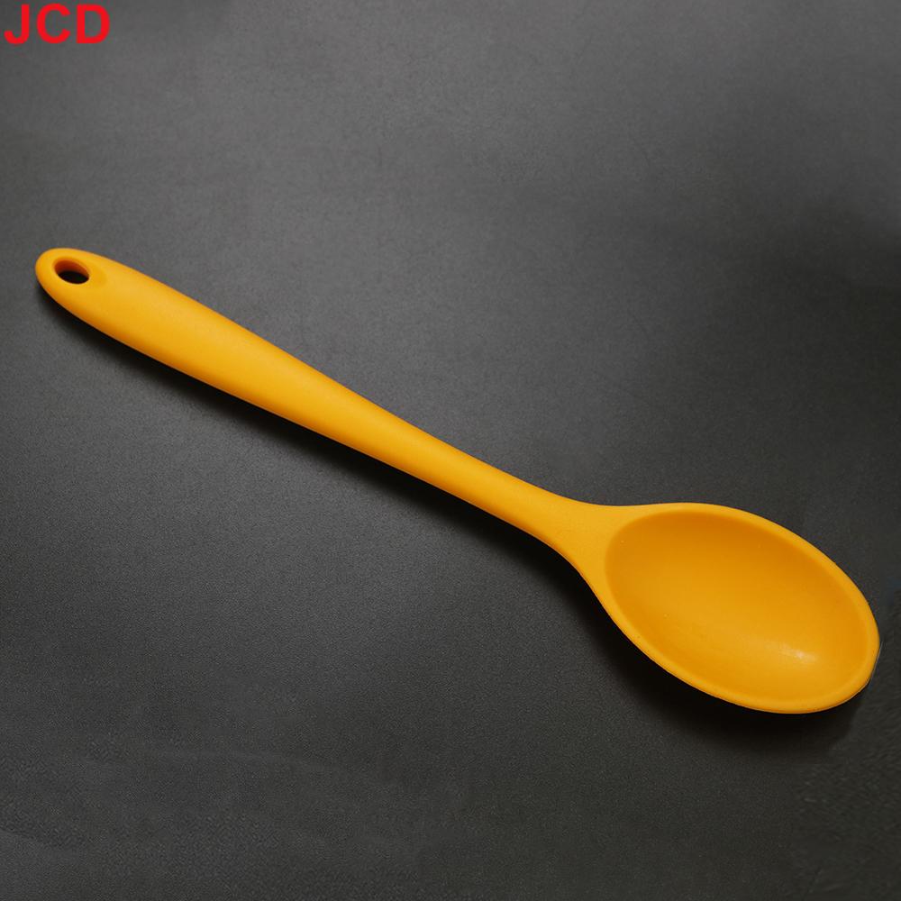 Silicone world Silicone Spoon Mixing Soup Spoons Kitchen Mixing Ladle Cooking Utensils Kitchenware Tool For Stirring and Serving