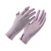 Sunscreen gloves women's UV protection spring and summer non-slip driving ice silk outdoor cycling thin original yarn sunscreen gloves