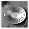ZISIZ 30cm Retro Distressed Stainless Steel Pasta Bowl