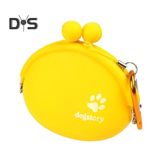 Silikon hundegodbitpose for valp snackpose Fanny Pack med klips Bærbar hundematholder for utendørs trening