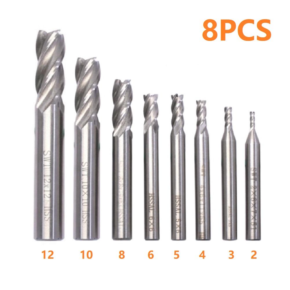 HSS Slot Drill Carbide Slotting Set For Grooving And Slotting HSS Enhanced 4-flute Geometry Power Tool Accessory