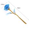 18cm 24k Golden Rose Flower Valentine Day Gift Artificial Roses Foil Rose Flowers Party Wedding Decoration Holiday Present