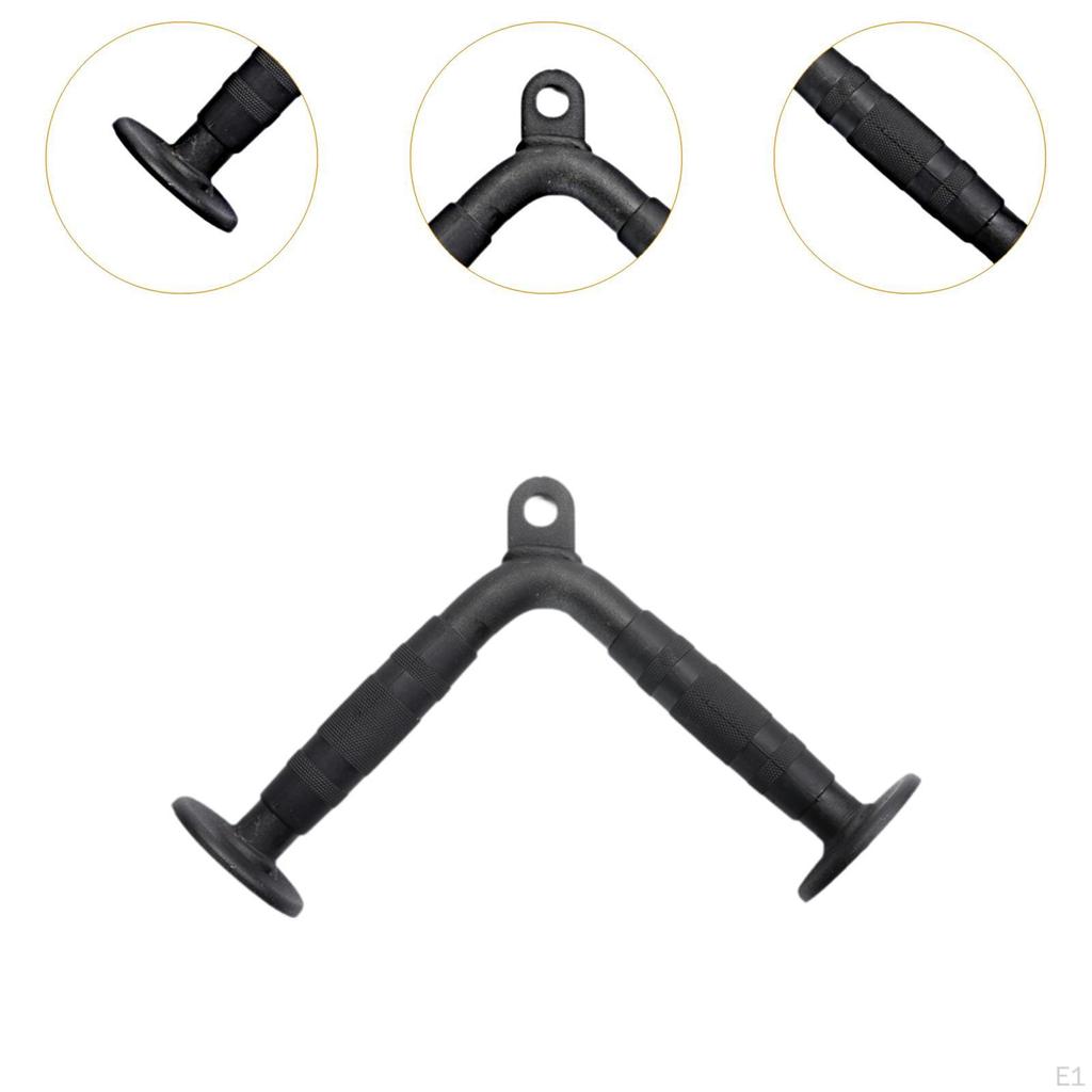 Tricep Press Push Down Bar Home Gym Pull Cable Machine Attachment Back Shoulders Muscle