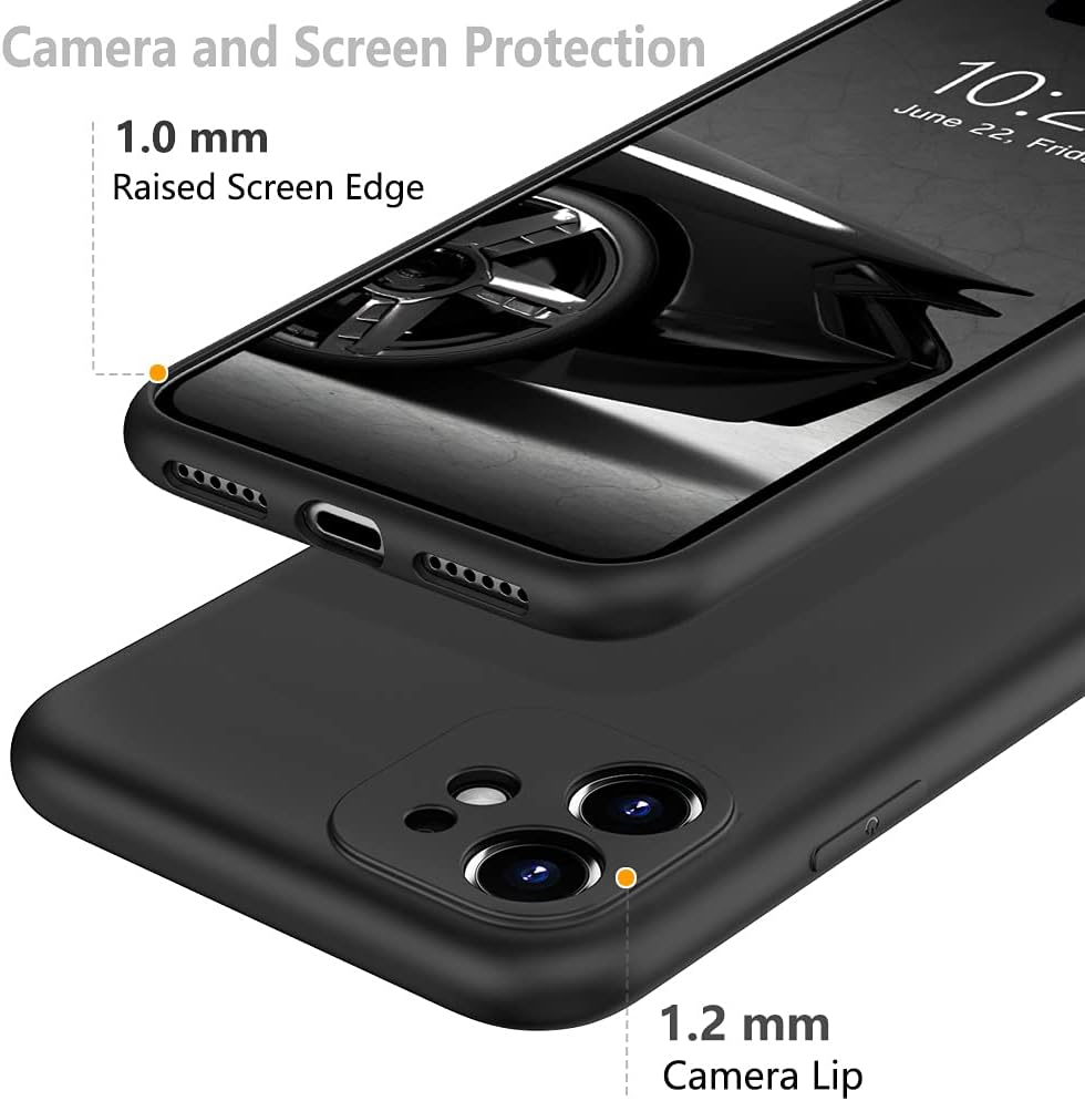 Liquid Silicone Protective Phone Case For iphone 11 12 13 mini 14 15 16 16e 17 Air Pro X XR XS Max 7 8 Plus SE Black Back Cover