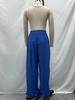 2025 European Autumn/Winter Women's Cotton Linen Wide-Leg Pants with Pockets - Loose & Slimming Design