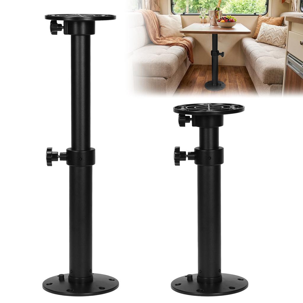 Adjustable Tables Pedestal Mount One-Leg Lifting System Height Adjustable Pedestal 27.5In for Boat Yacht Motorhome Caravan