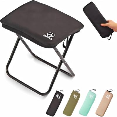 Lynvora Folding Chair Outdoor Stool Compact Portable Camping Ultralight 330g Weight Capacity 90kg Fishing BBQ Hiking Sports Day Outdoor Indoor Simple