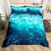 Ocean Duvet Cover Summer Beach Decor Hawaiian Vacation Style Bedding Set Tropical Nature Sea Theme Palm Trees Comforter Covers