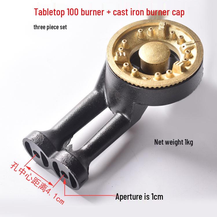 Gas Stove Cast Iron Burner Head Flame Spreader and Cap Set
