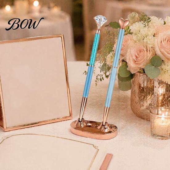Sturdy Pocket Clip Pen 5PCS Metal Diamond Ballpoint Pens, with Sparkling Rhinestone Decor, Luxury Glitter Writing Smooth Press Mechanism Pen, for Kids