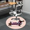 1pc Dachshund Blanket Office Round Area Rug, Indoor Mat Suitable ForOffice, Under Office Chairs Bedroom Living Room Home Decor, Room Deco U51