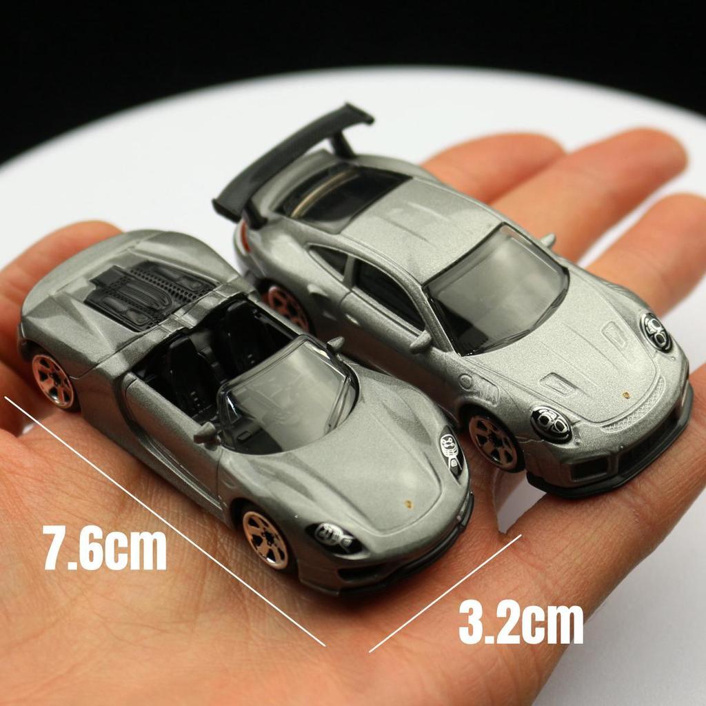 1/64 Series Porsche 918 Spyder Convertible Racing Car Toy Model Diecast Free Wheels Collection Gift for Children Boys