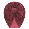Baby tire cap new imitation cashmere bow children's Indian hat pullover hat baby bag head hat rimless