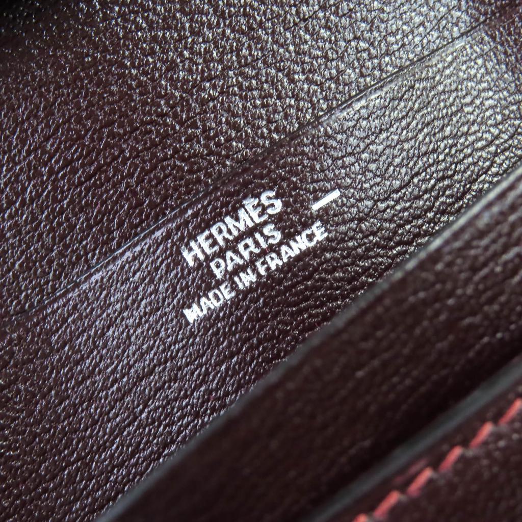 HERMES Purse Baan classic H logo wallet Lizard Women Used