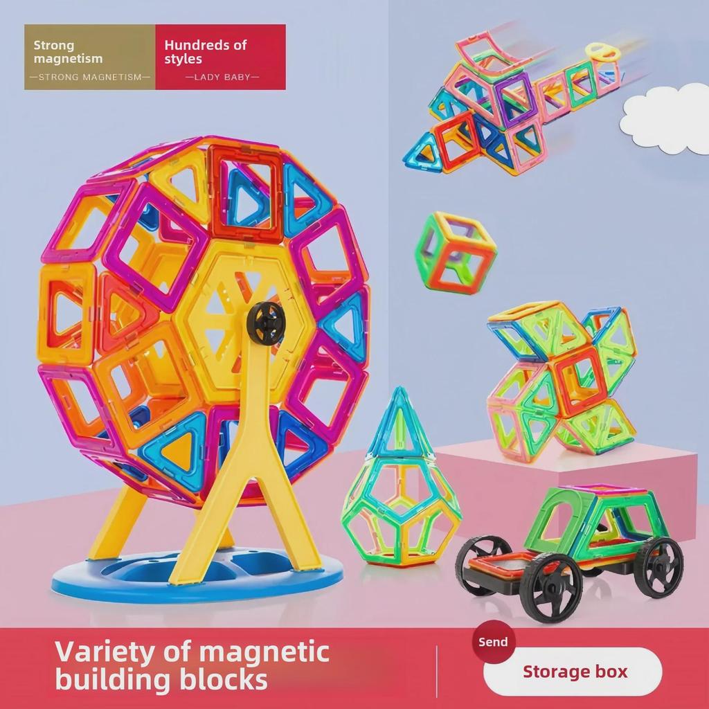 Magnetic Building Blocks for Kids - Educational and Strong Magnet Toy Set