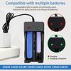 Battery Chargers, 18650,26650,21700,14500,16340 Prevent Overcharging Safety Guarantee Battery Chargers with Double Slot for