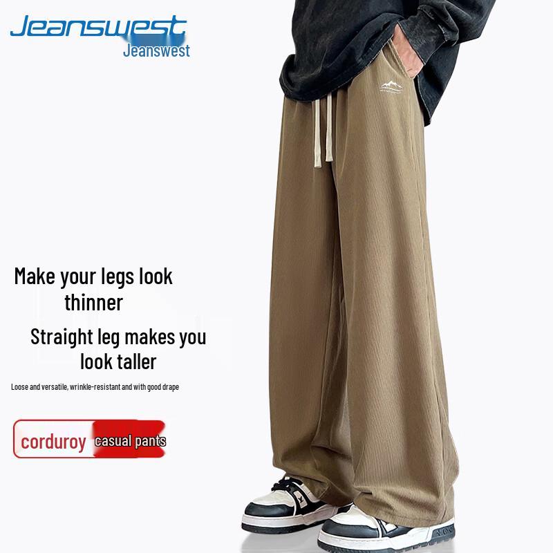

Jeanswest Men s 2025 Fall Wide-Leg Corduroy Casual Pants 5XL