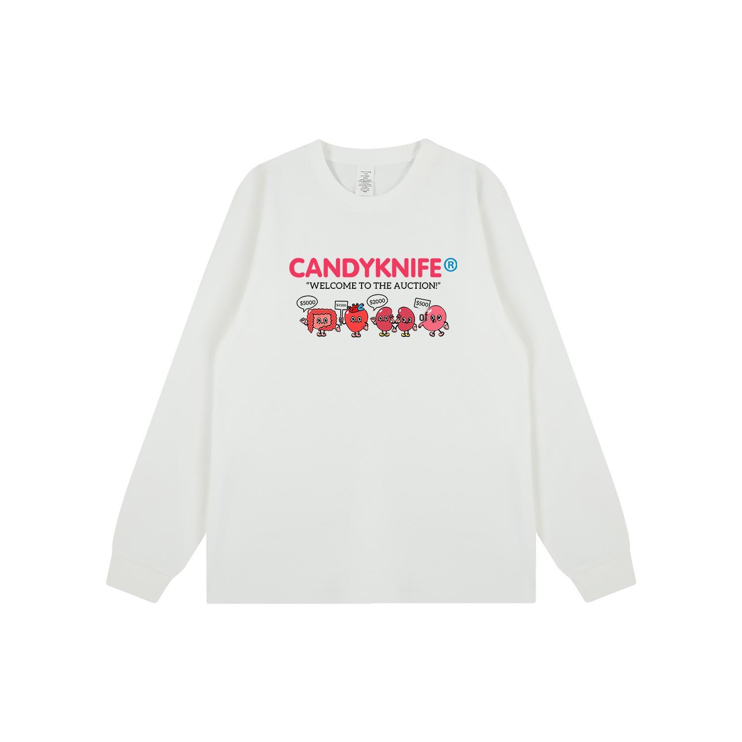 

Korean Style Cartoon Print Long Sleeve T-Shirt – Trendy Autumn/Winter Streetwear M