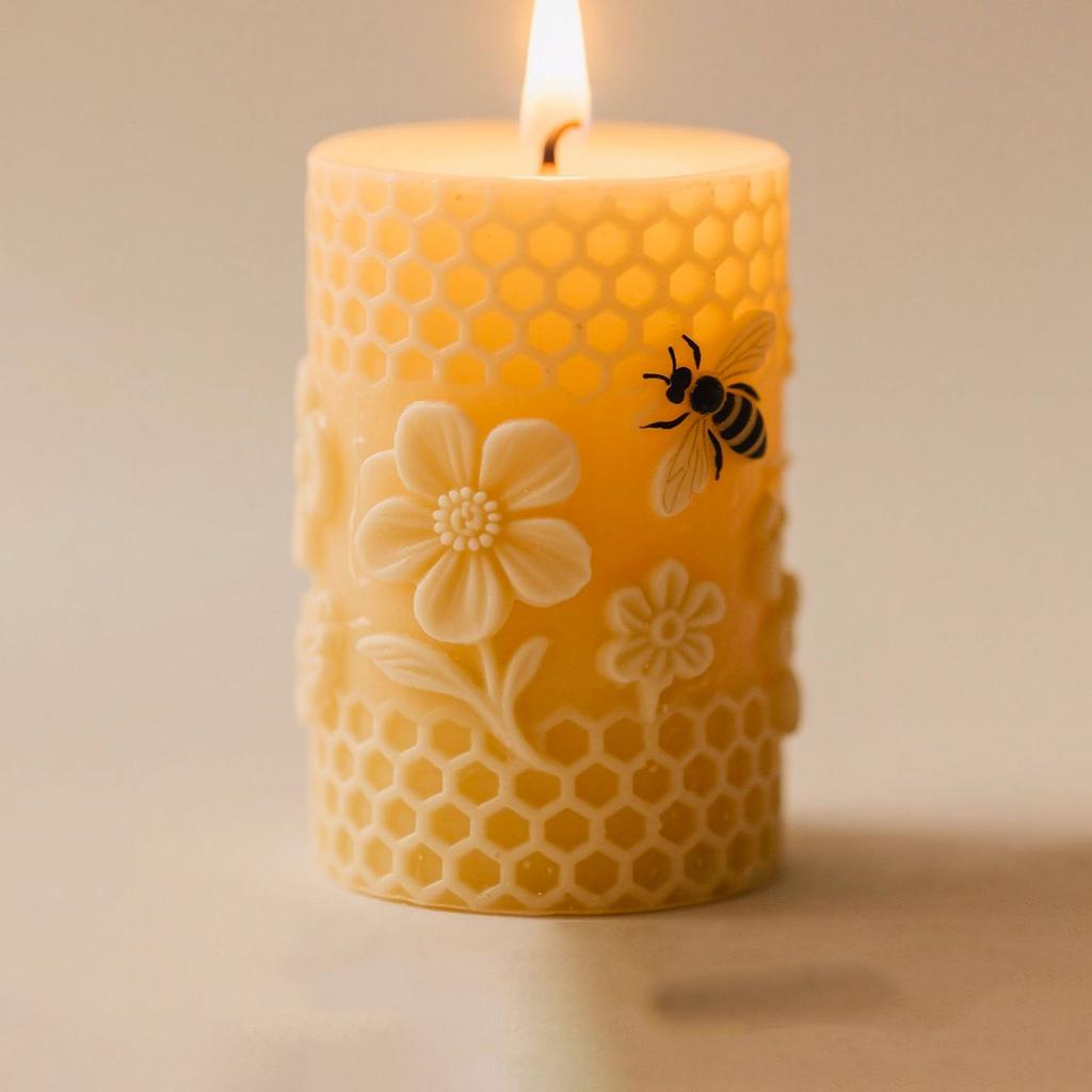 Honeycomb Candle Silicone Molds for Epoxy Resin Handmade Candle Soap Cylinder Silicone Molds for Home Decoration