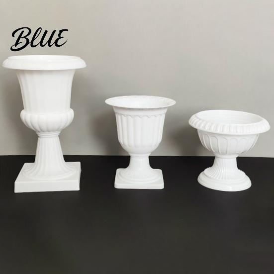 Durable Garden Pot Flower Urn Planter Plastic Plant White Small Outdoor Planter Urn