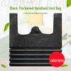 Black Handheld Thickened Vest-Style Trash Bags with Handles for Household Use